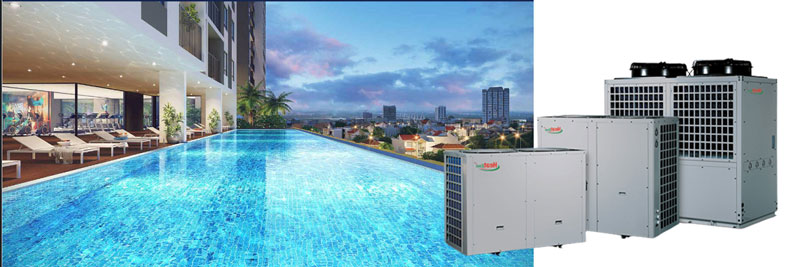 Công nghệ heat pump ể bơi Han Jardin